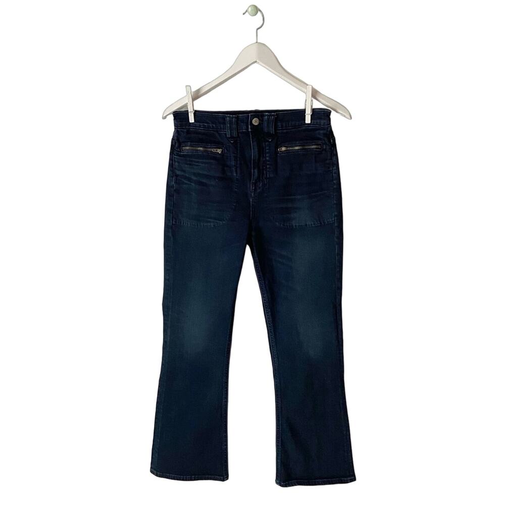 Madewell Point Sur 10 Inch Demi Boot Jeans Size 27